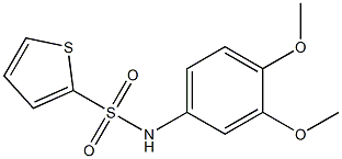 N-[3,4-bis(methyloxy)phenyl]thiophene-2-sulfonamide 구조식 이미지