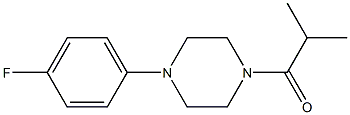 1-(4-fluorophenyl)-4-isobutyrylpiperazine Structure