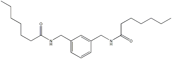 N-{3-[(heptanoylamino)methyl]benzyl}heptanamide Structure