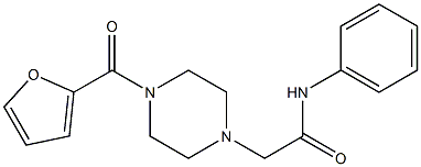 2-[4-(2-furoyl)-1-piperazinyl]-N-phenylacetamide Structure