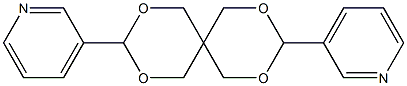 3-[9-(3-pyridinyl)-2,4,8,10-tetraoxaspiro[5.5]undec-3-yl]pyridine Structure