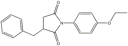 3-benzyl-1-(4-ethoxyphenyl)-2,5-pyrrolidinedione Structure