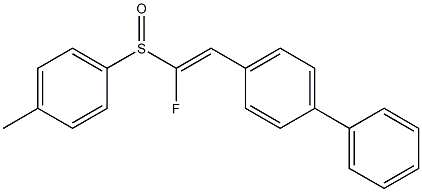 2-[1,1'-biphenyl]-4-yl-1-fluorovinyl 4-methylphenyl sulfoxide Structure