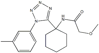 2-methoxy-N-{1-[1-(3-methylphenyl)-1H-tetraazol-5-yl]cyclohexyl}acetamide Structure