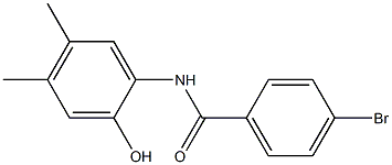 4-bromo-N-(2-hydroxy-4,5-dimethylphenyl)benzamide Structure