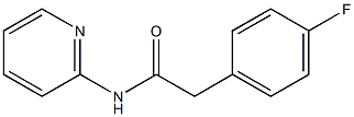 2-(4-fluorophenyl)-N-(2-pyridinyl)acetamide Structure
