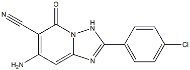 7-amino-2-(4-chlorophenyl)-5-oxo-3,5-dihydro[1,2,4]triazolo[1,5-a]pyridine-6-carbonitrile Structure