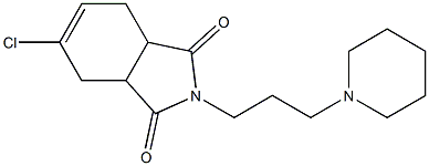 5-chloro-2-[3-(1-piperidinyl)propyl]-3a,4,7,7a-tetrahydro-1H-isoindole-1,3(2H)-dione Structure