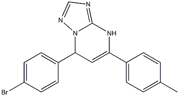 7-(4-bromophenyl)-5-(4-methylphenyl)-4,7-dihydro[1,2,4]triazolo[1,5-a]pyrimidine 구조식 이미지