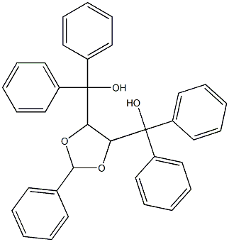 {5-[hydroxy(diphenyl)methyl]-2-phenyl-1,3-dioxolan-4-yl}(diphenyl)methanol Structure