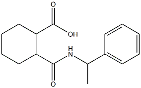 2-{[(1-phenylethyl)amino]carbonyl}cyclohexanecarboxylic acid Structure