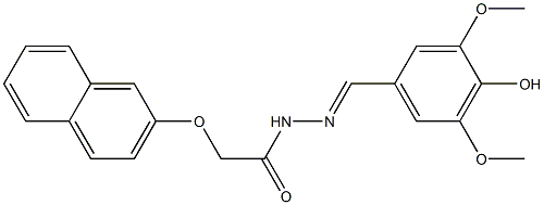 N'-(4-hydroxy-3,5-dimethoxybenzylidene)-2-(2-naphthyloxy)acetohydrazide Structure