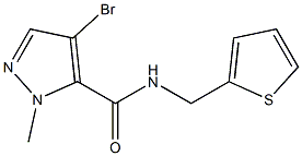 4-bromo-1-methyl-N-(2-thienylmethyl)-1H-pyrazole-5-carboxamide 구조식 이미지