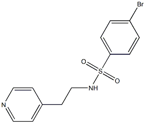 4-bromo-N-[2-(4-pyridinyl)ethyl]benzenesulfonamide 구조식 이미지