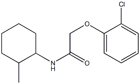 2-(2-chlorophenoxy)-N-(2-methylcyclohexyl)acetamide Structure