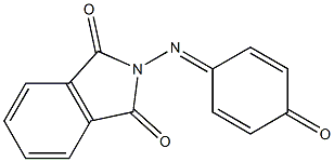 2-[(4-oxo-2,5-cyclohexadien-1-ylidene)amino]-1H-isoindole-1,3(2H)-dione Structure