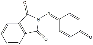 2-[(4-oxo-2,5-cyclohexadien-1-ylidene)amino]-1H-isoindole-1,3(2H)-dione 구조식 이미지