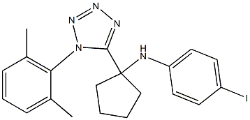 N-{1-[1-(2,6-dimethylphenyl)-1H-tetraazol-5-yl]cyclopentyl}-4-iodoaniline Structure