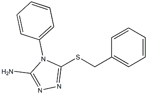 5-(benzylsulfanyl)-4-phenyl-4H-1,2,4-triazol-3-amine 구조식 이미지