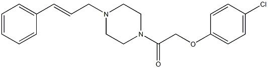4-chlorophenyl 2-(4-cinnamyl-1-piperazinyl)-2-oxoethyl ether Structure