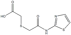 {[2-oxo-2-(1,3-thiazol-2-ylamino)ethyl]sulfanyl}acetic acid 구조식 이미지