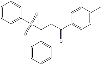 1-(4-methylphenyl)-3-phenyl-3-(phenylsulfonyl)-1-propanone Structure