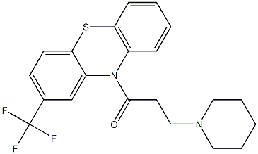 10-[3-(1-piperidinyl)propanoyl]-2-(trifluoromethyl)-10H-phenothiazine Structure