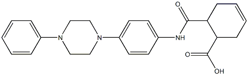 6-{[4-(4-phenyl-1-piperazinyl)anilino]carbonyl}-3-cyclohexene-1-carboxylicacid 구조식 이미지