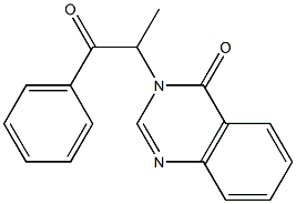 3-(1-methyl-2-oxo-2-phenylethyl)-4(3H)-quinazolinone 구조식 이미지