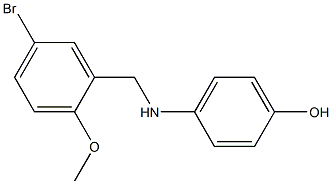 4-[(5-bromo-2-methoxybenzyl)amino]phenol 구조식 이미지