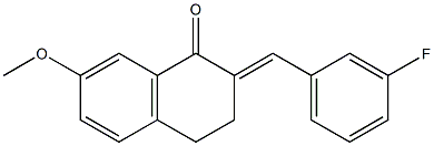 2-(3-fluorobenzylidene)-7-methoxy-3,4-dihydro-1(2H)-naphthalenone Structure