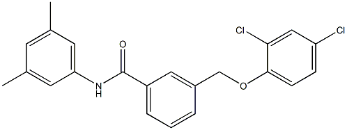 3-[(2,4-dichlorophenoxy)methyl]-N-(3,5-dimethylphenyl)benzamide 구조식 이미지
