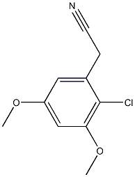 (2-chloro-3,5-dimethoxyphenyl)acetonitrile Structure