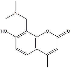 8-[(dimethylamino)methyl]-7-hydroxy-4-methyl-2H-chromen-2-one 구조식 이미지