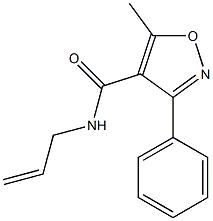 N-allyl-5-methyl-3-phenyl-4-isoxazolecarboxamide Structure