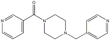 1-(pyridin-3-ylcarbonyl)-4-(pyridin-4-ylmethyl)piperazine 구조식 이미지