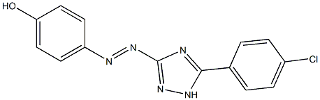 4-{[5-(4-chlorophenyl)-1H-1,2,4-triazol-3-yl]diazenyl}phenol Structure
