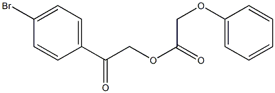 2-(4-bromophenyl)-2-oxoethyl phenoxyacetate Structure