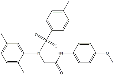 2-{2,5-dimethyl[(4-methylphenyl)sulfonyl]anilino}-N-(4-methoxyphenyl)acetamide Structure