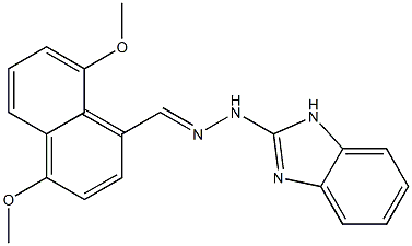 4,8-dimethoxy-1-naphthaldehyde 1H-benzimidazol-2-ylhydrazone 구조식 이미지