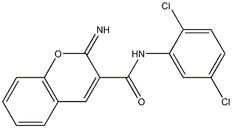 N-(2,5-dichlorophenyl)-2-imino-2H-chromene-3-carboxamide 구조식 이미지