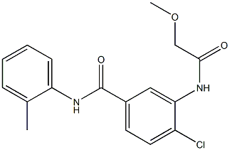 4-chloro-3-[(methoxyacetyl)amino]-N-(2-methylphenyl)benzamide 구조식 이미지