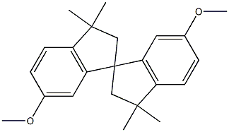 5,5'-dimethoxy-1,1,1',1'-tetramethyl-3,3'-spirobiindane 구조식 이미지