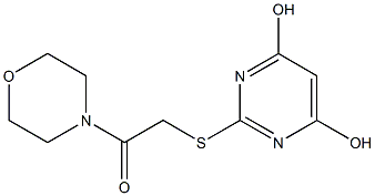 2-{[2-(4-morpholinyl)-2-oxoethyl]sulfanyl}-4,6-pyrimidinediol Structure