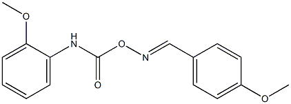 1-methoxy-2-[({[(4-methoxybenzylidene)amino]oxy}carbonyl)amino]benzene 구조식 이미지