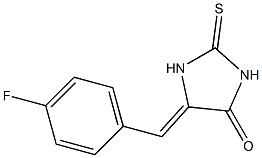 5-(4-fluorobenzylidene)-2-thioxo-4-imidazolidinone 구조식 이미지