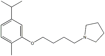 5-isopropyl-2-methylphenyl 4-(1-pyrrolidinyl)butyl ether Structure