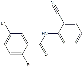 2,5-dibromo-N-(2-cyanophenyl)benzamide Structure