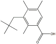 2,4,5-trimethyl-3-neopentylbenzoic acid Structure