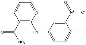 2-{3-nitro-4-methylanilino}nicotinamide 구조식 이미지